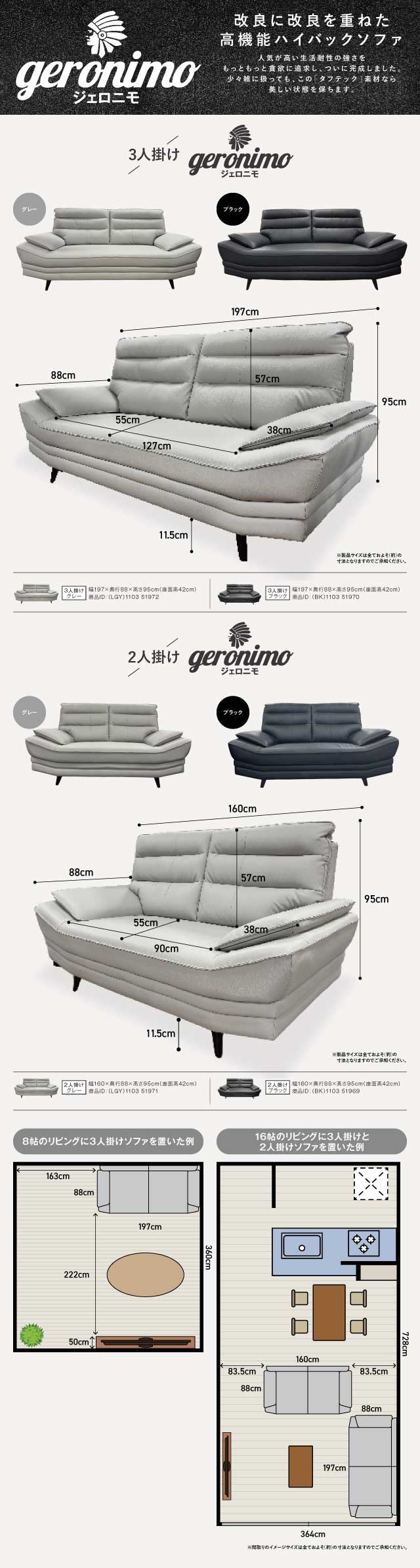 ジェロニモのスペック